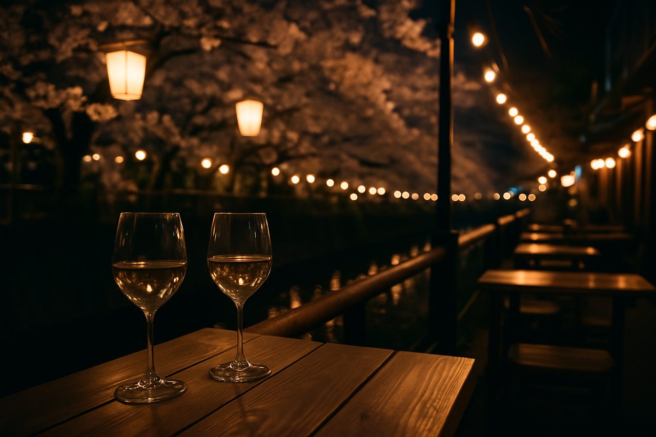 A Guide to Tokyo's Nightlife in Nakameguro: Canal-Side Bars, Hidden Cocktail Lounges, and Late-Night Bites After Dark