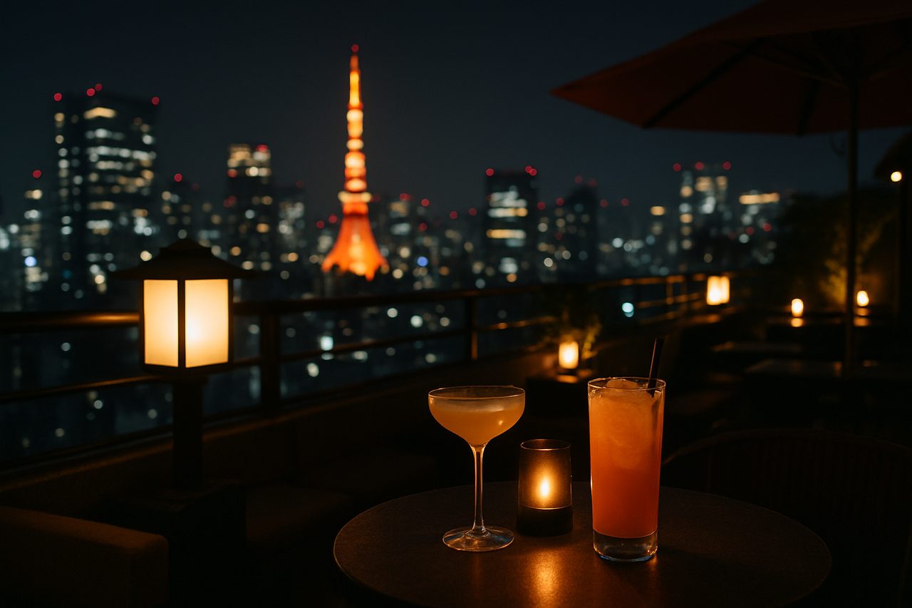 A Guide to Tokyo's Rooftop Bars After Dark: Where to Sip Cocktails with Skyline Views in Shinjuku and Shibuya